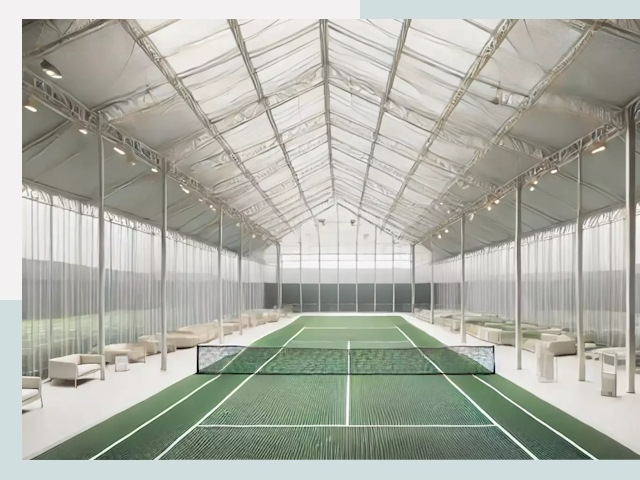 Строительство теннисных кортов в Осинниках