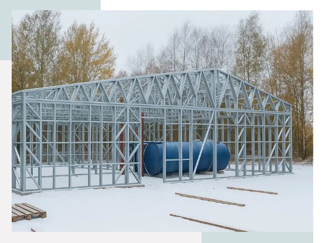 Металлические ангары в Осинниках