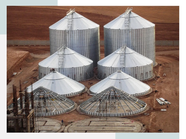 Строительство зерновых силосов в Осинниках