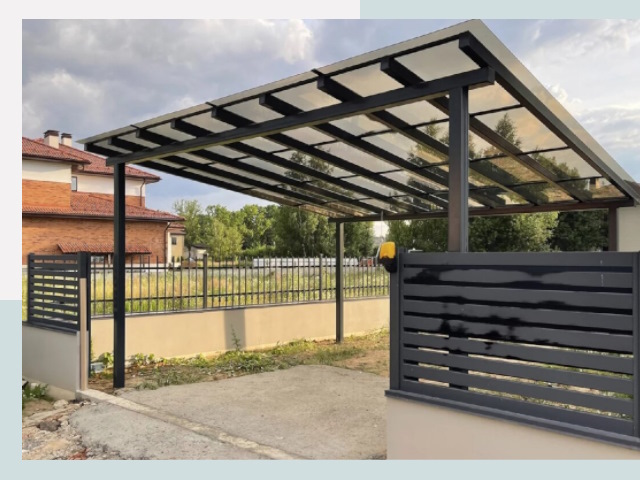 Металлические навесы в Осинники от 615 руб. за м²