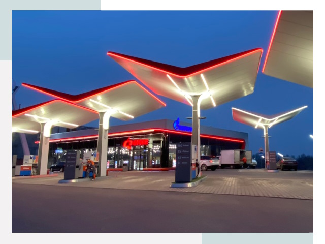 Навесы для АЗС в Осинниках