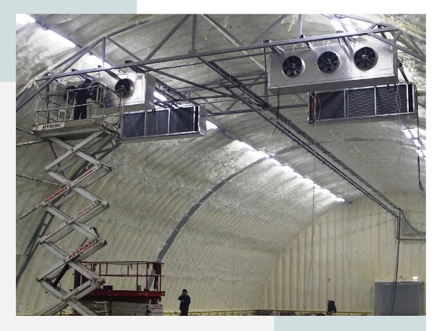 Оснащение ангаров в Осинниках