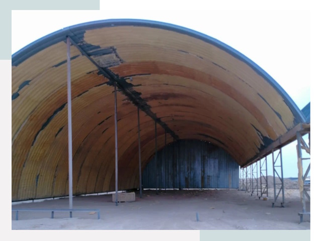 Реконструкция ангаров в Осинниках