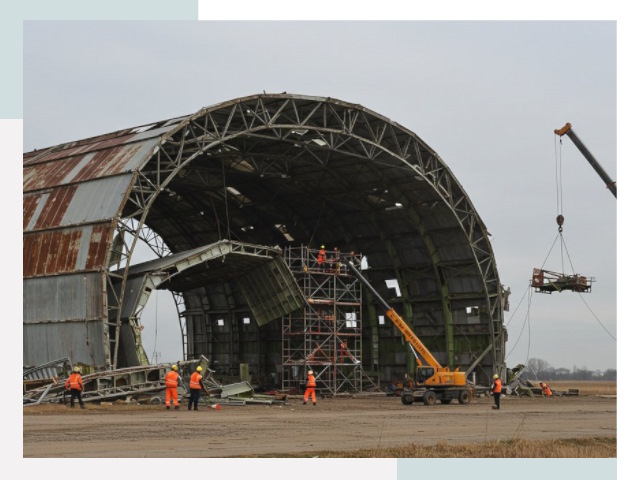 Демонтаж ангаров в Осинниках